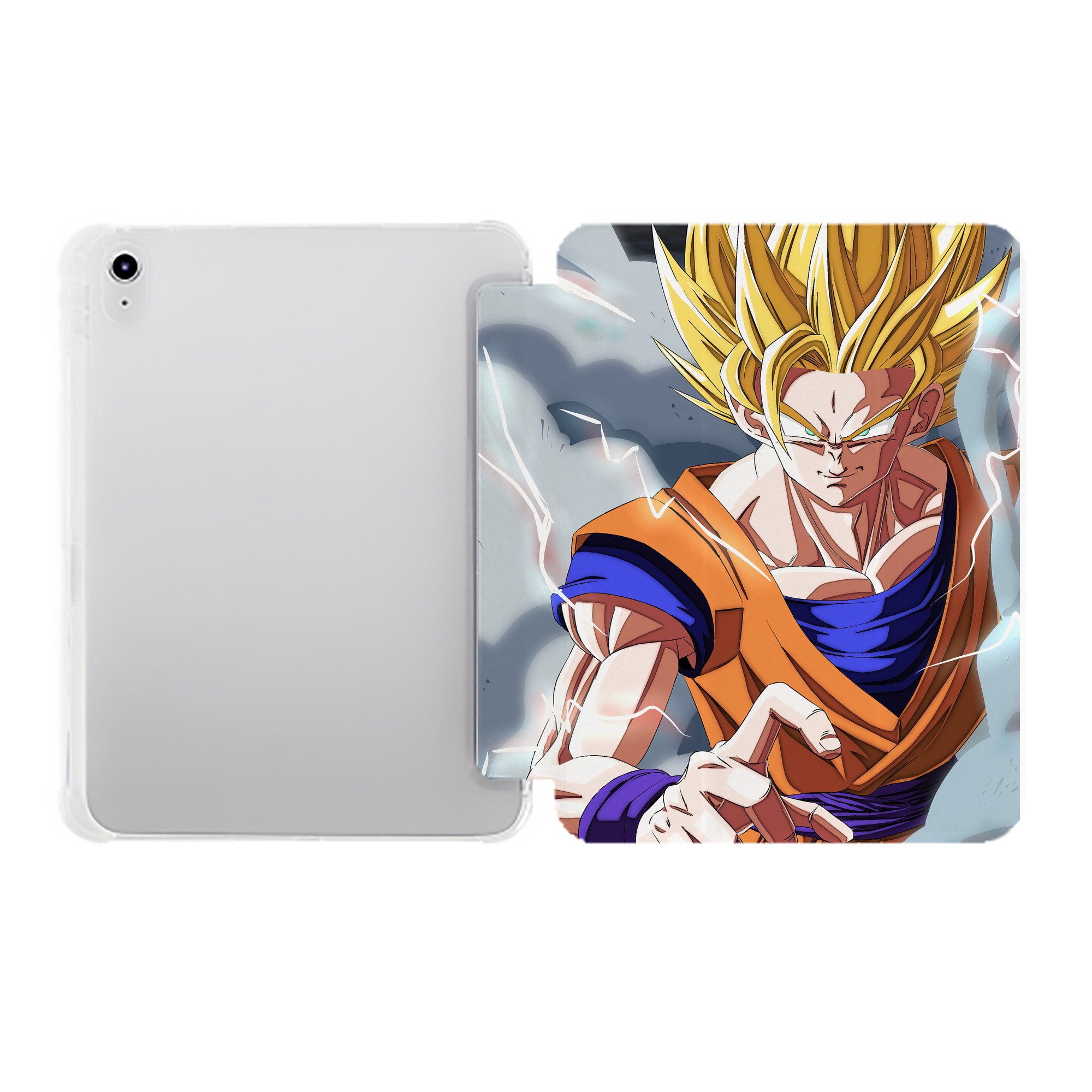 （画像用） ドラゴンボール DRAGON BALL IPad ケース ペン収納付き 三つ折りスタンド PUレザー×シリコン 対応機種9.5/10.5/10.9インチ